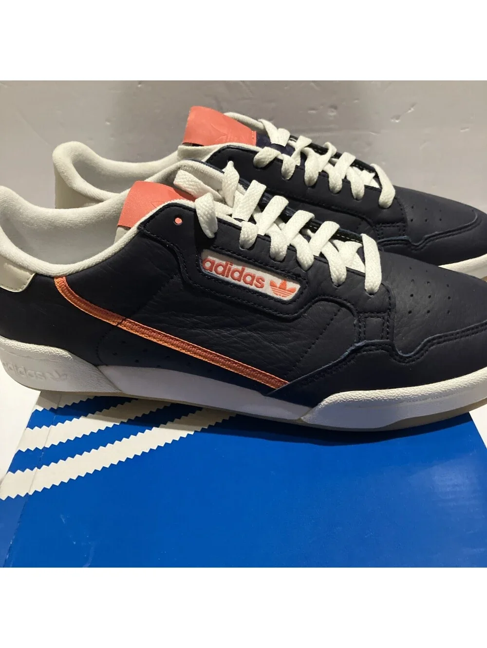 Adidas Originals Continental 80 Mens Size 9.5 NavyCasual Sneaker Shoes NEW